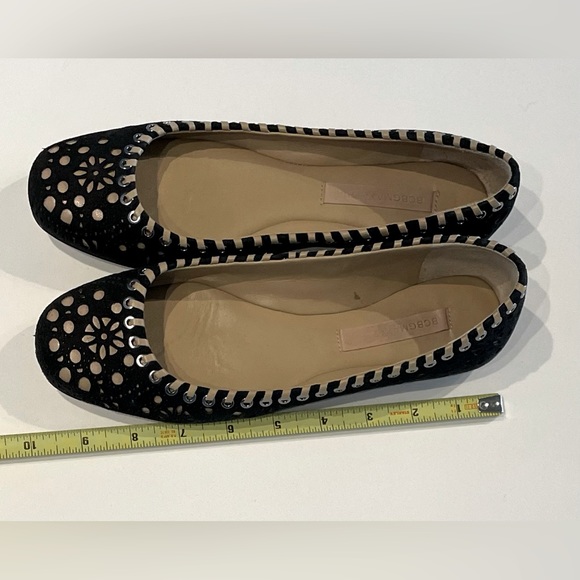 BCBG Ballerina Flat Black and Tan Suede - Picture 8 of 9